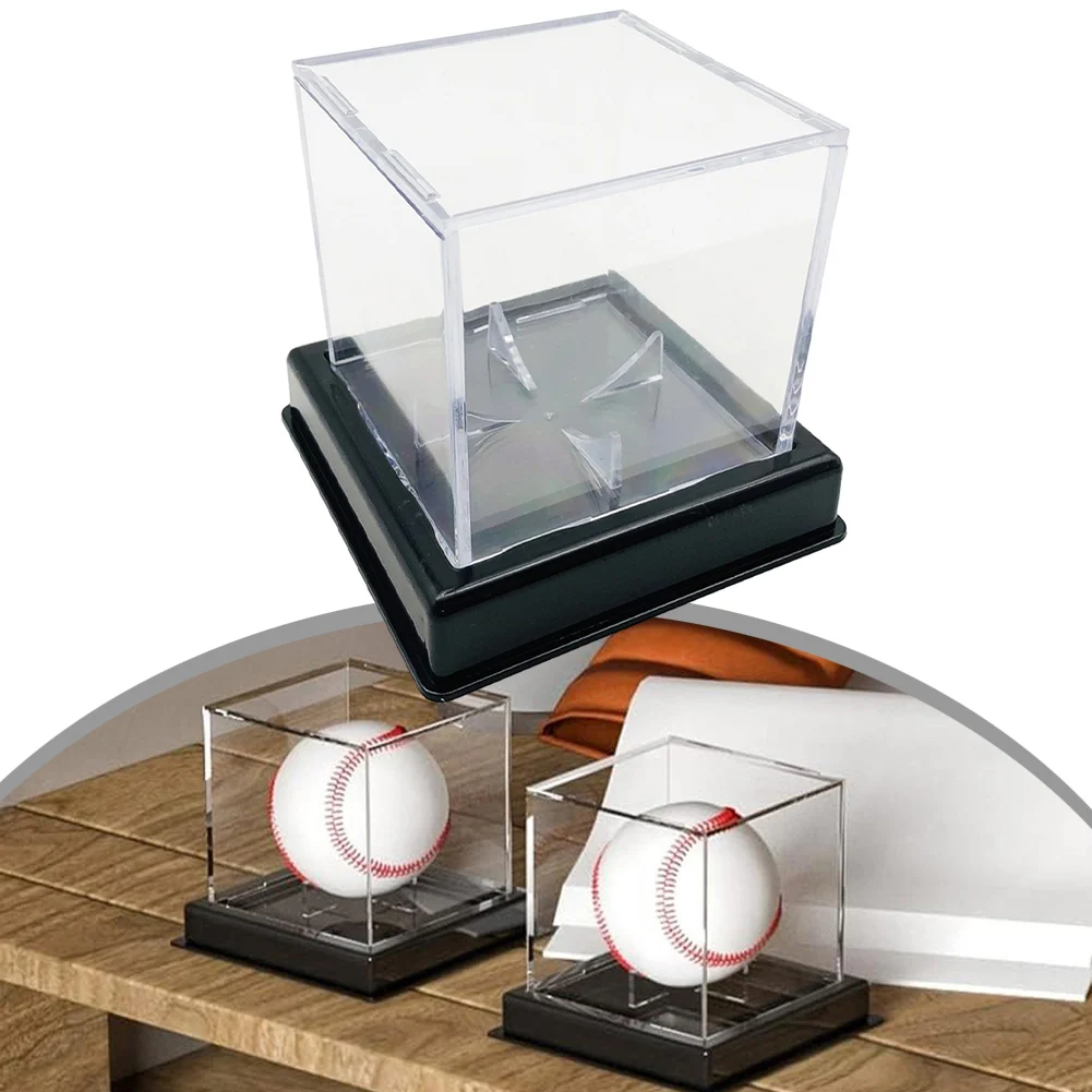 Baseball Box Garden Indoor Office Outdoor 8*8*8cm About 160g Accessories Acrylic Clear Dustproof Parts Replacement