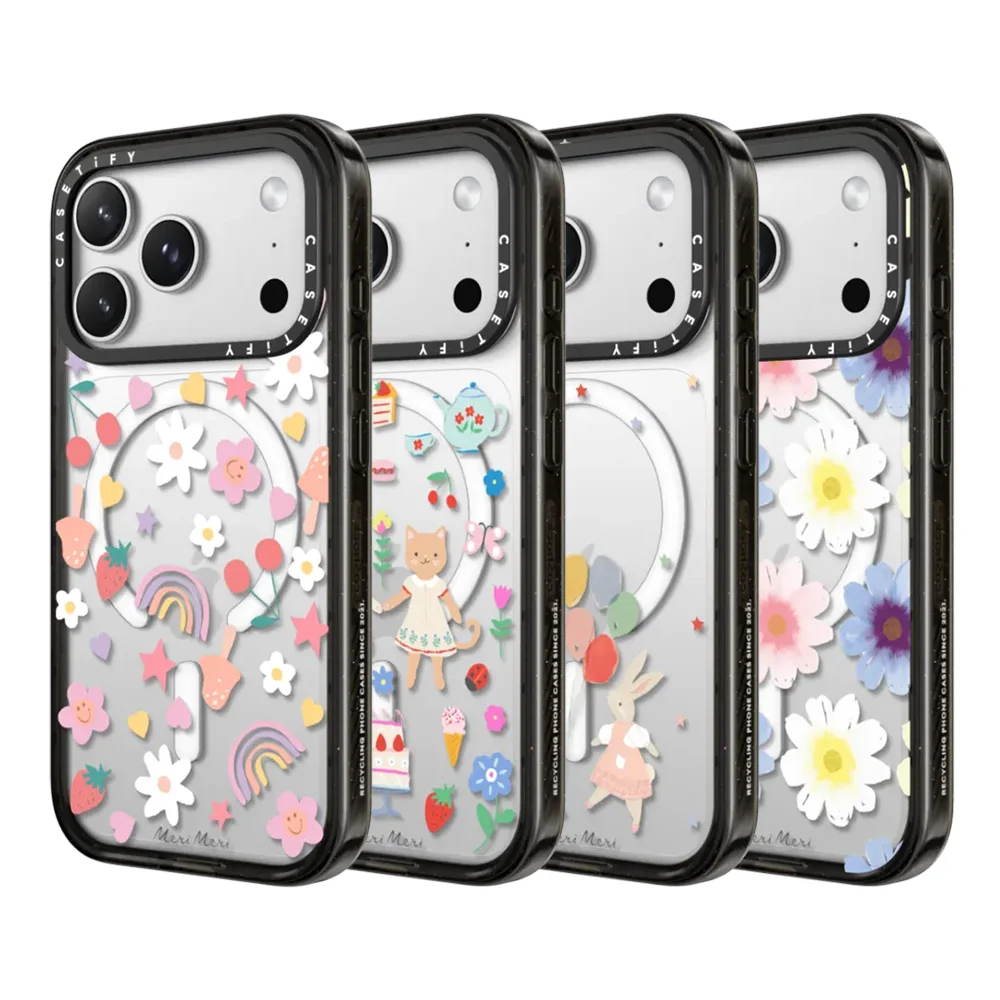 

CASETiFY Meri Meri Cute Animal Prints Series Magnetic Drop-proof Case for iPhone 13 14 15 17 16 Pro Max Air Plus Protect Cover