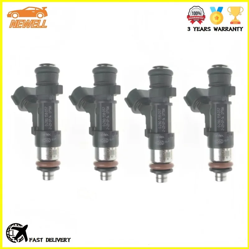 

4pcs 0280158057 12598646 1984F7 9649526780 780001 Fuel injector For CITROEN C2 C3 C4 PEUGEOT 206CC 207 307 308 XSARA PICASSO 1.6