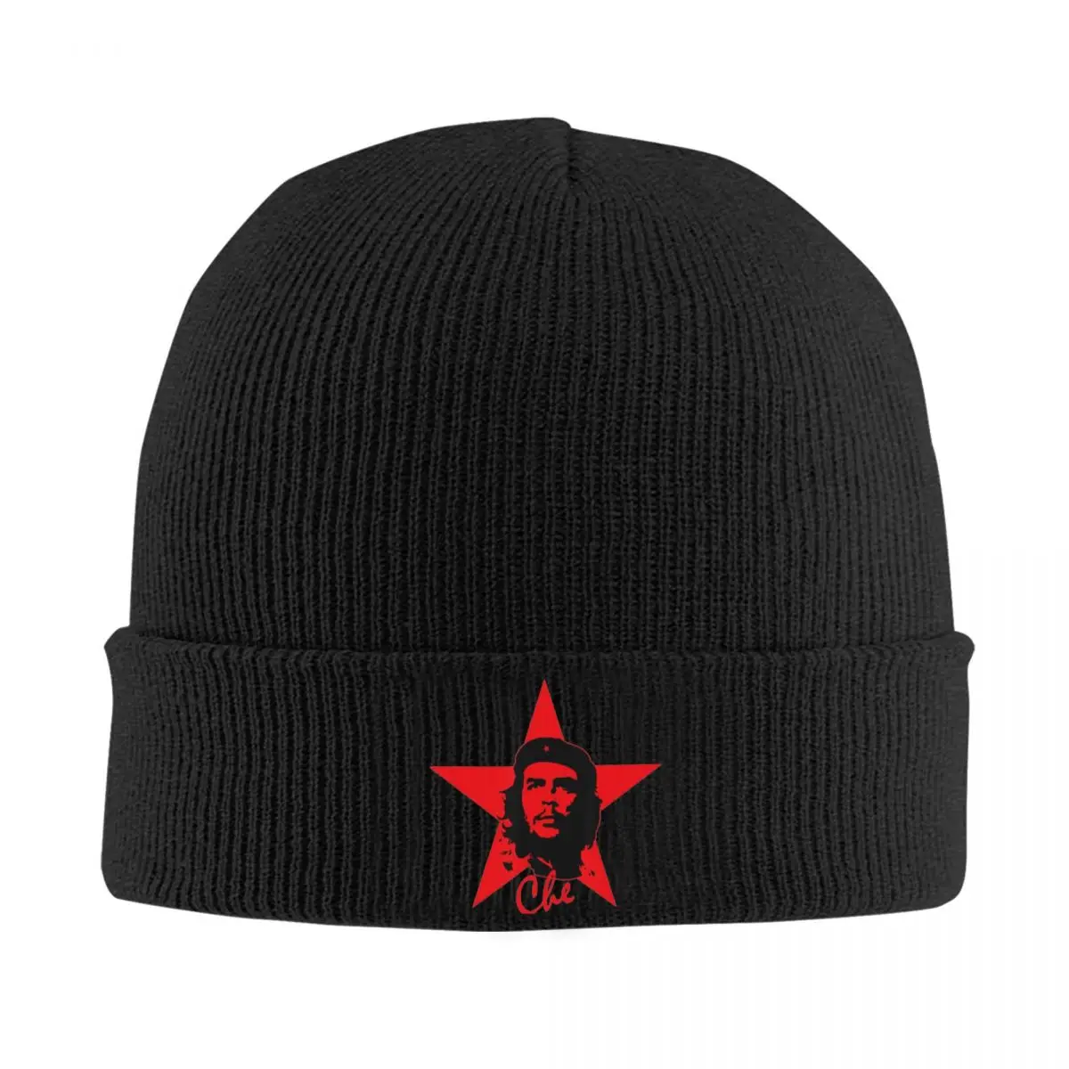 Che Guevara Beanie Hats Vintage Cuban Knit Hat Outdoor Sport Thermal Elastic Female Male Caps Autumn Bonnet Hats Gift Idea