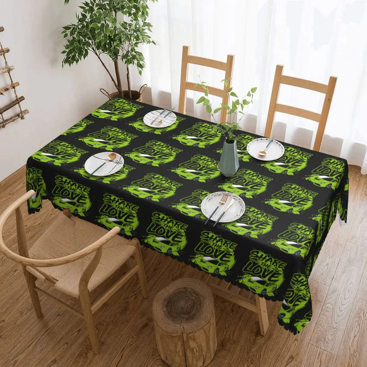 Youth Share The Love Tablecloth Restaurant Kitchen Rectangular Tablecloth Festival Party Tablecloth Outdoor Dining Table Cover