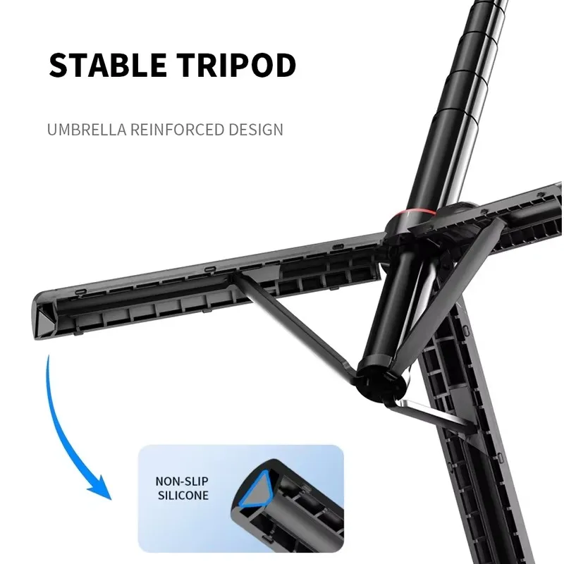 Roreta 2025 حامل ثلاثي عصا سيلفي مغناطيسي جديد مع جهاز تحكم عن بعد للهاتف المحمول لهاتف iPhone 14 13 12 Pro Max لهواوي XIAOMI سامسونج