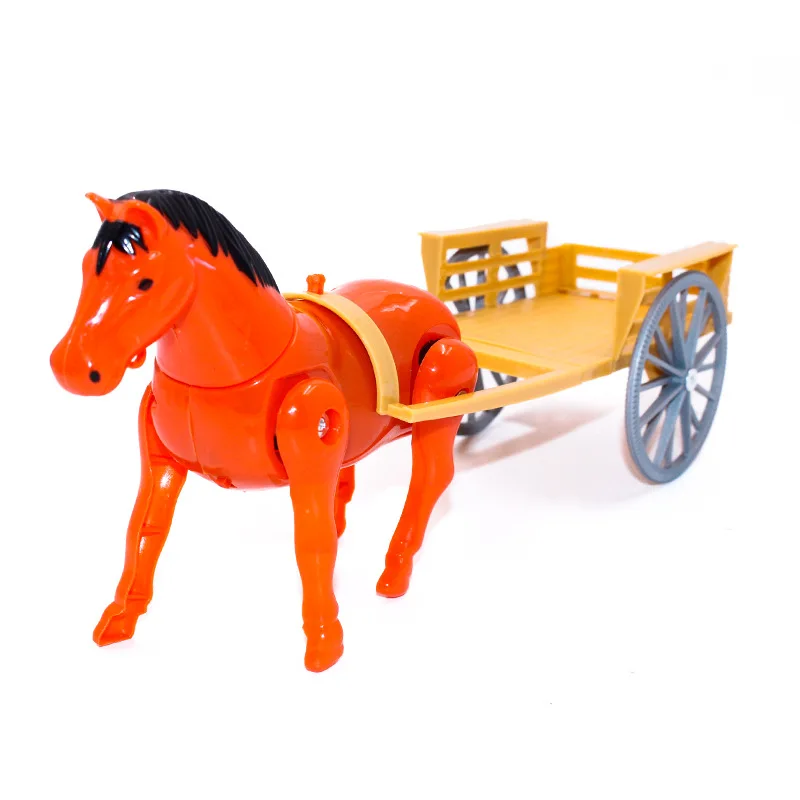 Hot Selling Children\'s Electric Rotating Horse Creative Fun Walking Spinning Circle Carriage Toys Children\'s Birthday Gift