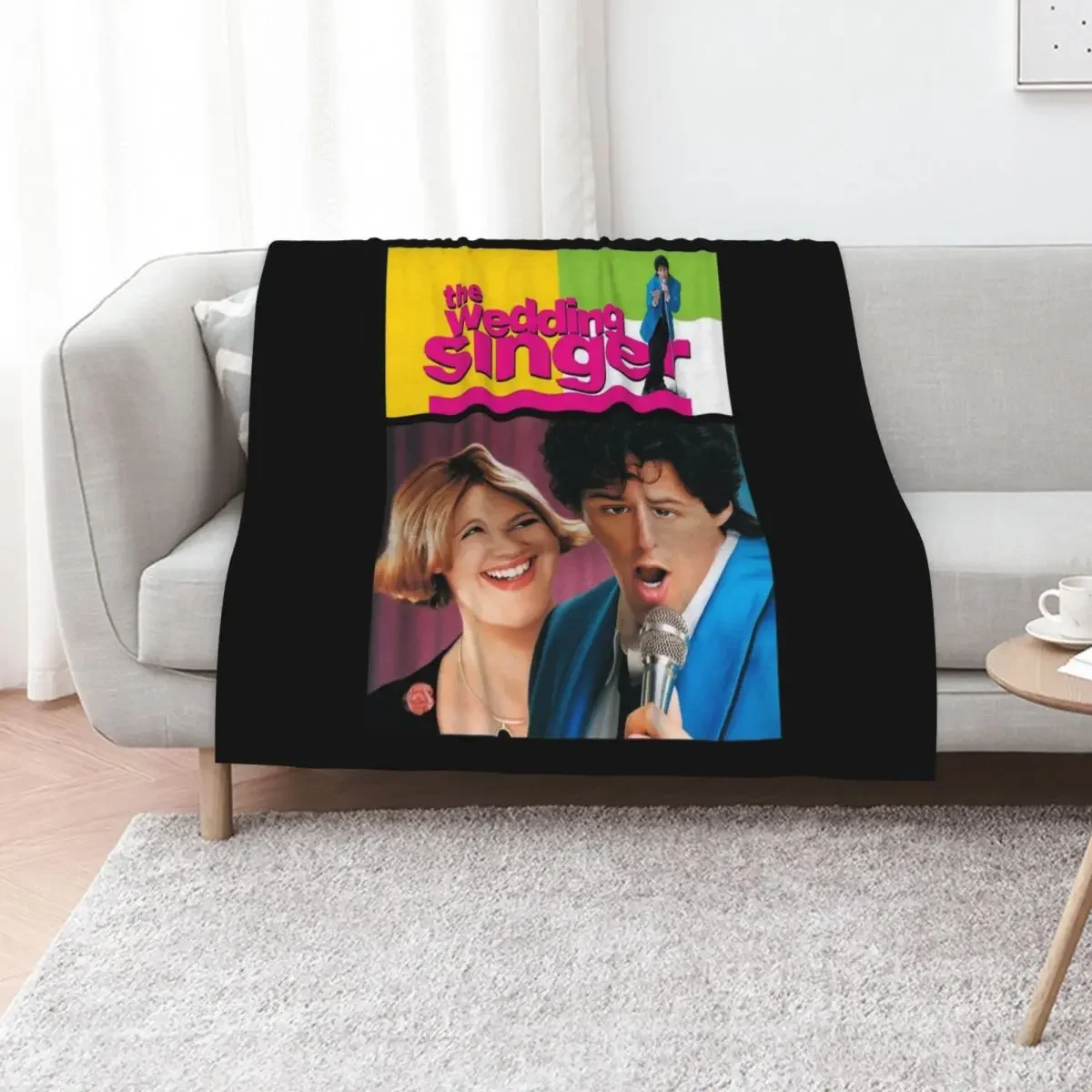 

Beautiful Model The Wedding Singer (1998) Classic Fans Throw Blanket Cute Plaid Soft Plush Plaid Travel Quilt Blankets