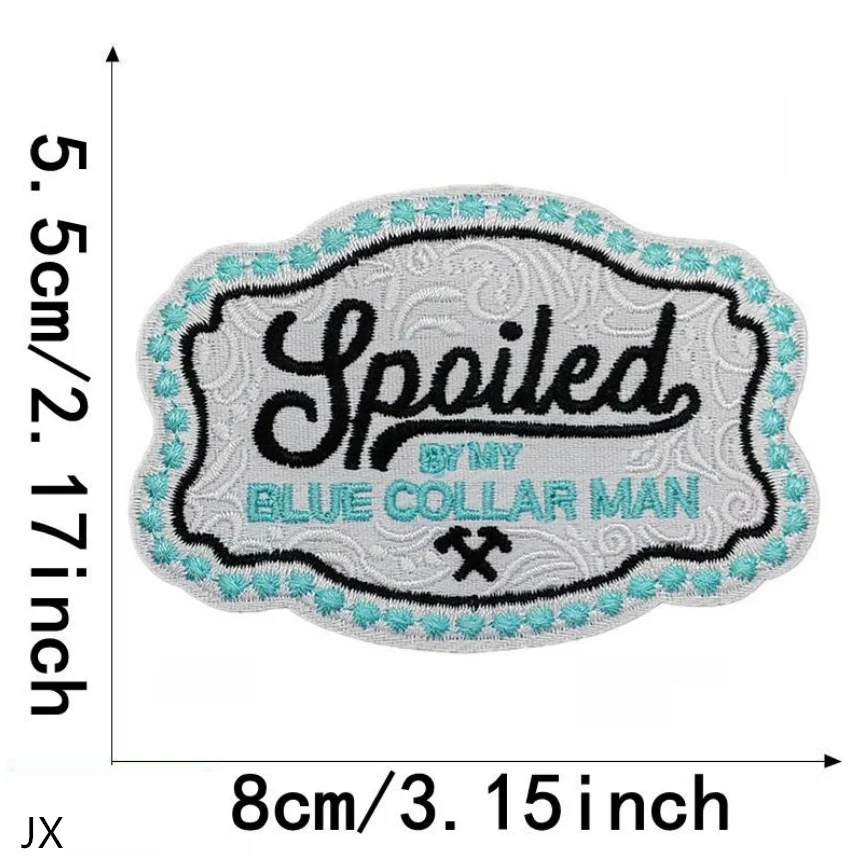 10 Pcs Popular Badges Embroidered Patches Iron On Clothing Hat Bag Shoe Repair Material Phone Gift Box Decor DIY Accessory