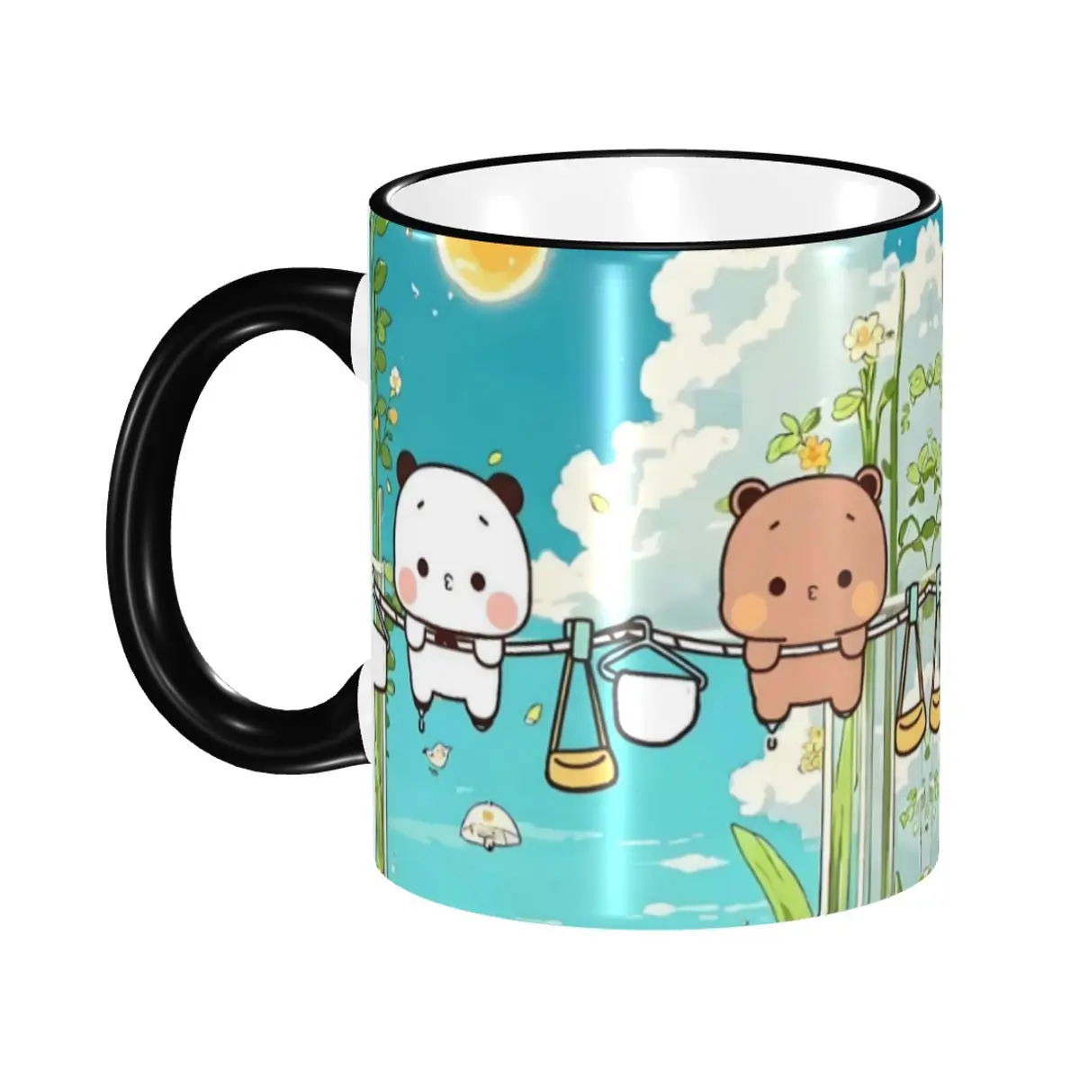 

Customized B-Bubus D-Dudus Coffee Mug DIY Bear And Panda Ceramic Milk Tea Mug Cup