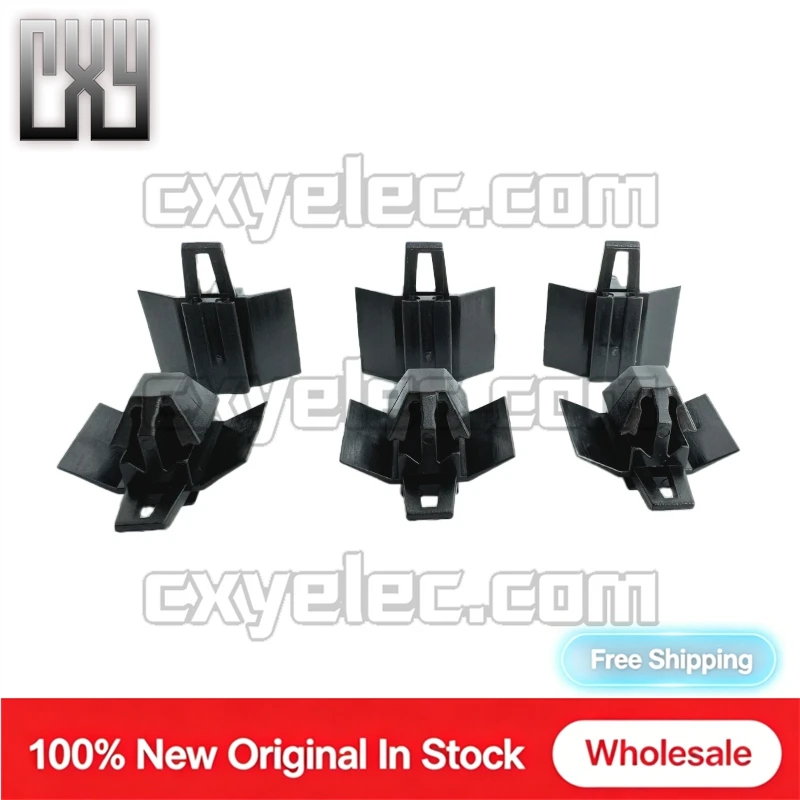 151-01807 Automotive Connector Fixing Clip Oval Hole 8x15mm Arrow Head Panel Mount Black Nylon For Car Wiring Harness Retainer