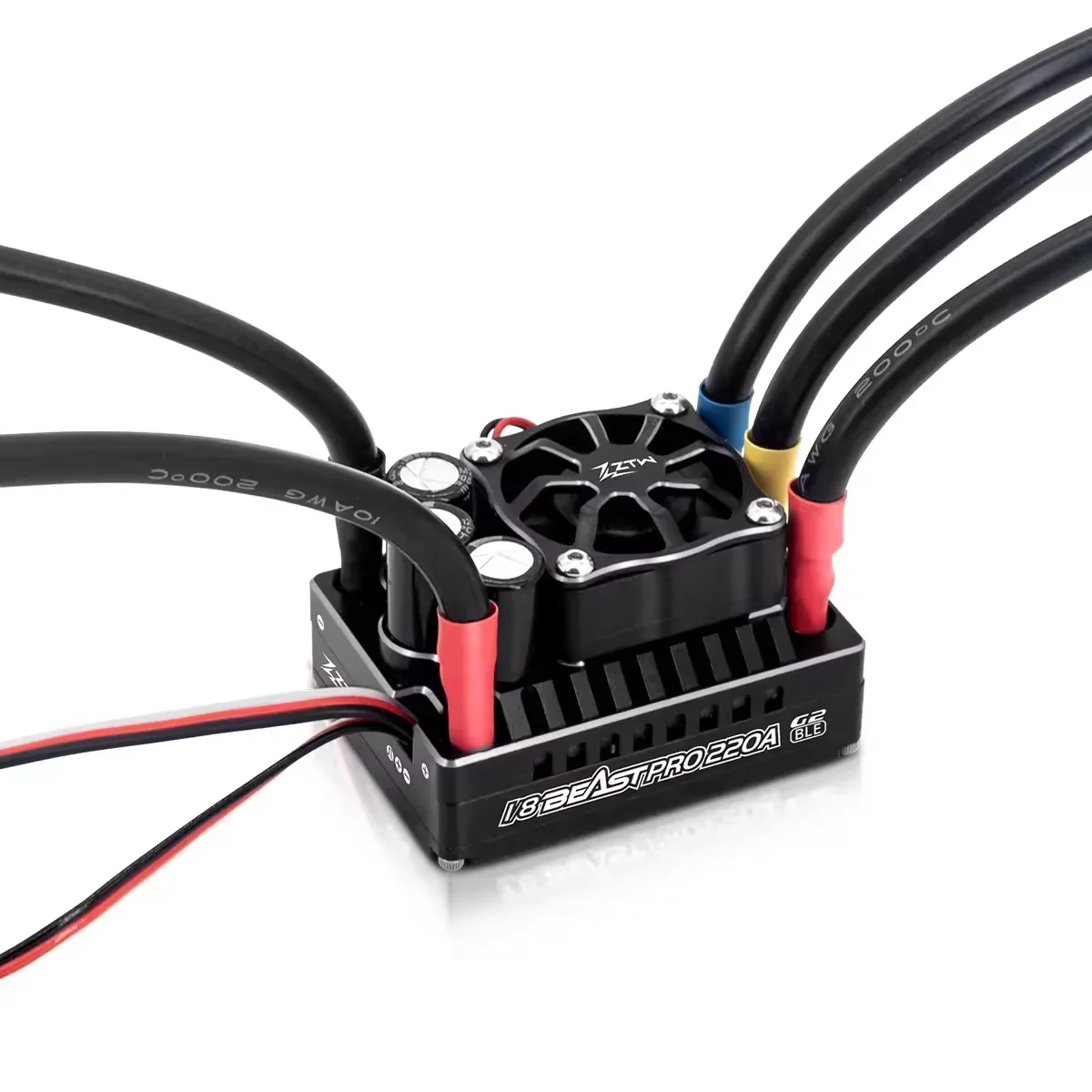 

ZTW 32Bit Beast PRO 220A G2 ESC Turbo 6A BEC Бесщеточный регулятор скорости Встроенный Bluetooth для 1/8 радиоуправляемого автомобиля Внедорожный багги