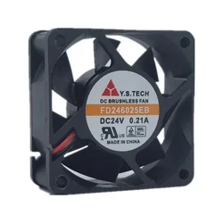 New CPU Cooling Fan Y.S.TECH FD246025EB 24V 0.21A 6025 Server Inverter Large Air Volume Fan Cooling Fan