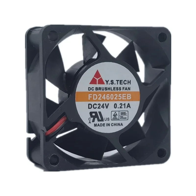 New CPU Cooling Fan Y.S.TECH FD246025EB 24V 0.21A 6025 Server Inverter Large Air Volume Fan Cooling Fan