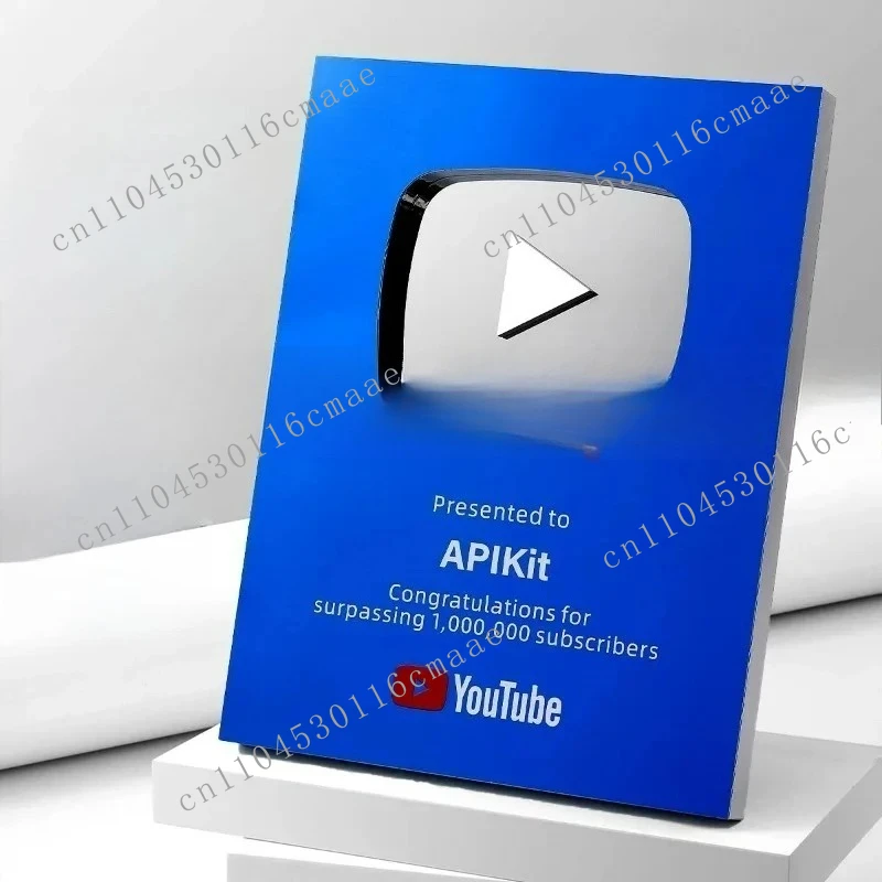 جائزة زر تشغيل YouTube المخصصة | لوحة المشتركة الشخصية | هدية الخالق المحتوى #4