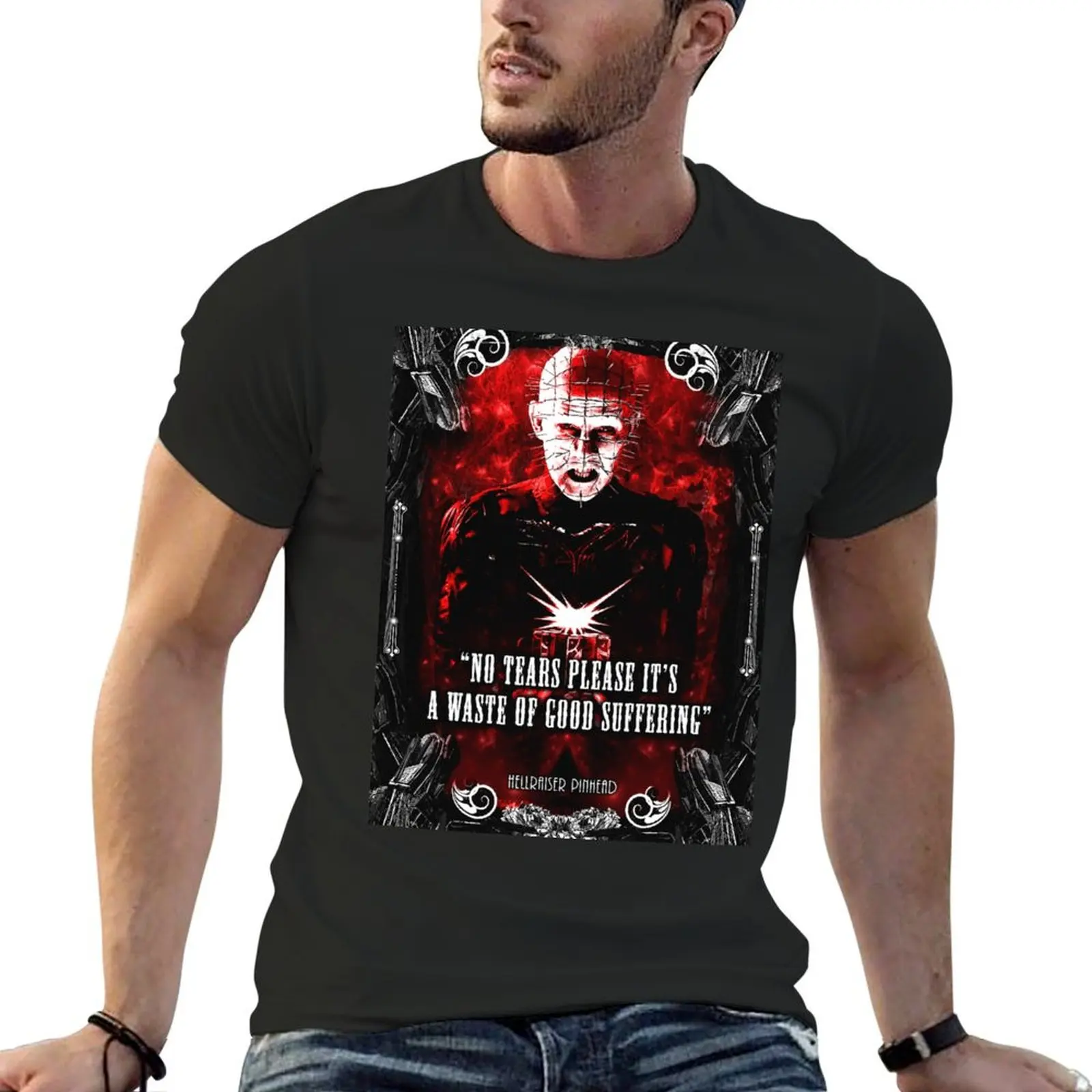 Hellraiser Pinhead quote T-Shirt animal prinfor boys oversized graphic tee oversizeds slim fit t shirts for men