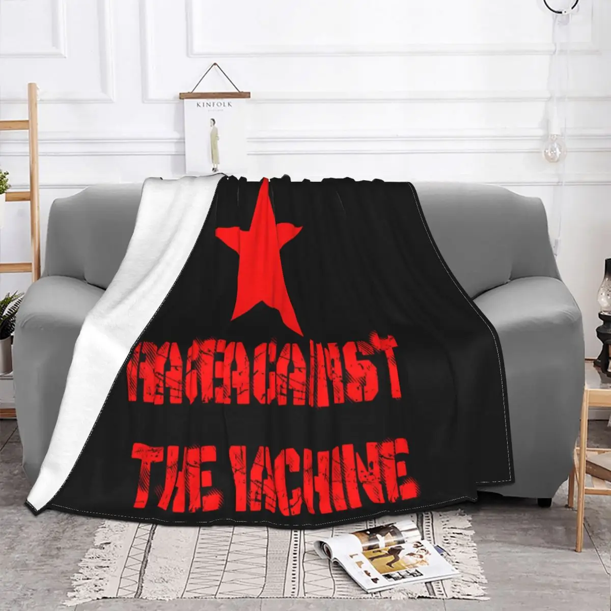 New Cool Rage Against The Machine Ratm Rock B Men Boy Gift Chinese Style Sale Brand Dj Middle Aged Throw Blanket