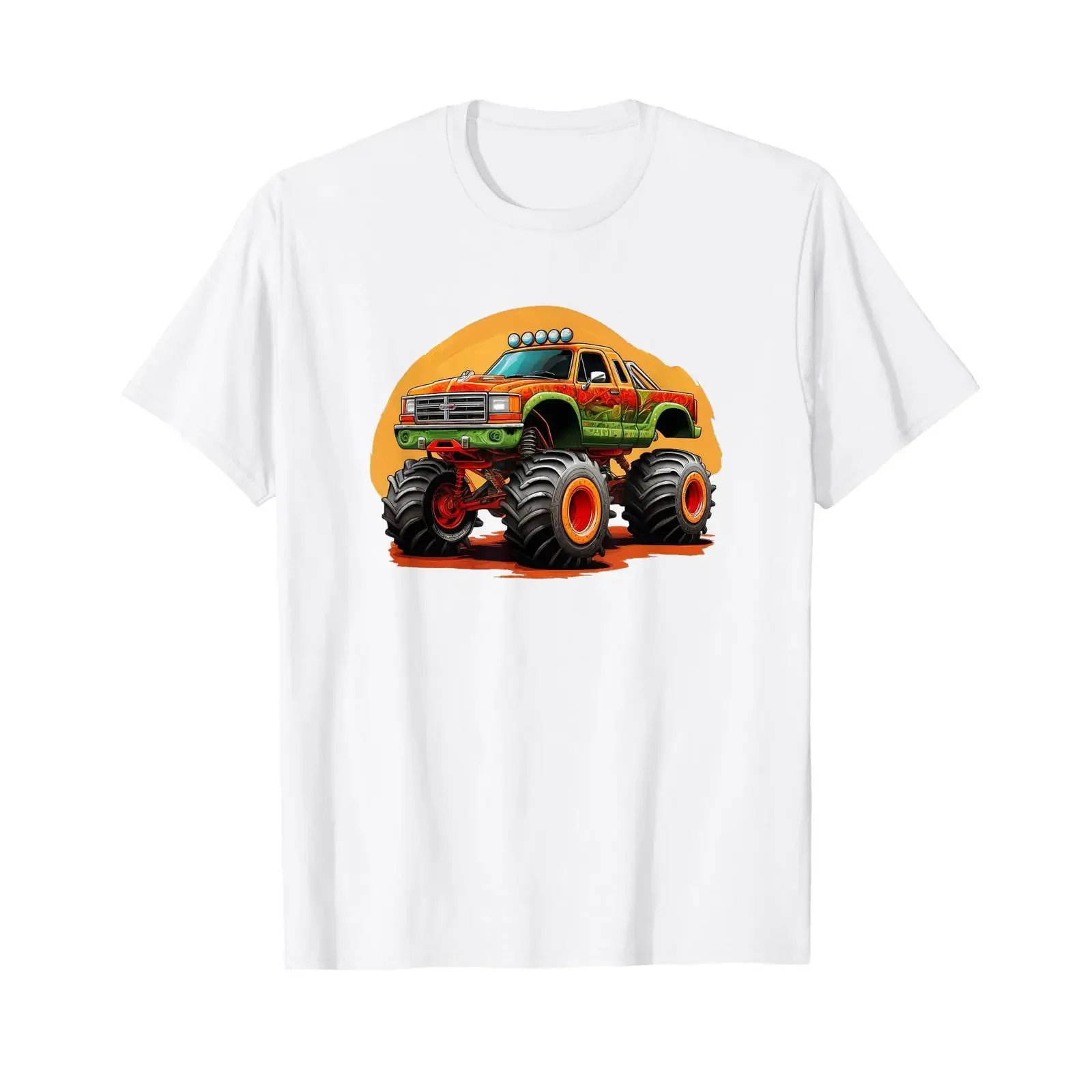 Breite Reifen Pickup Truck T-Shirt Vintage Washed Soft Streetwear Designer-Kleidung Mode Bequem Dehnbar Unisex