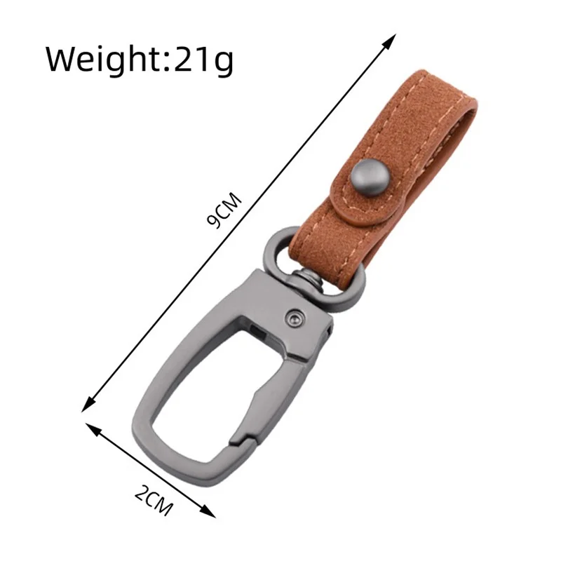 2023 New Handmade Genuine Leather Keyring DIY Car Keychain Key Holder Keys Organizer High Quality Charms Keychain Accessories