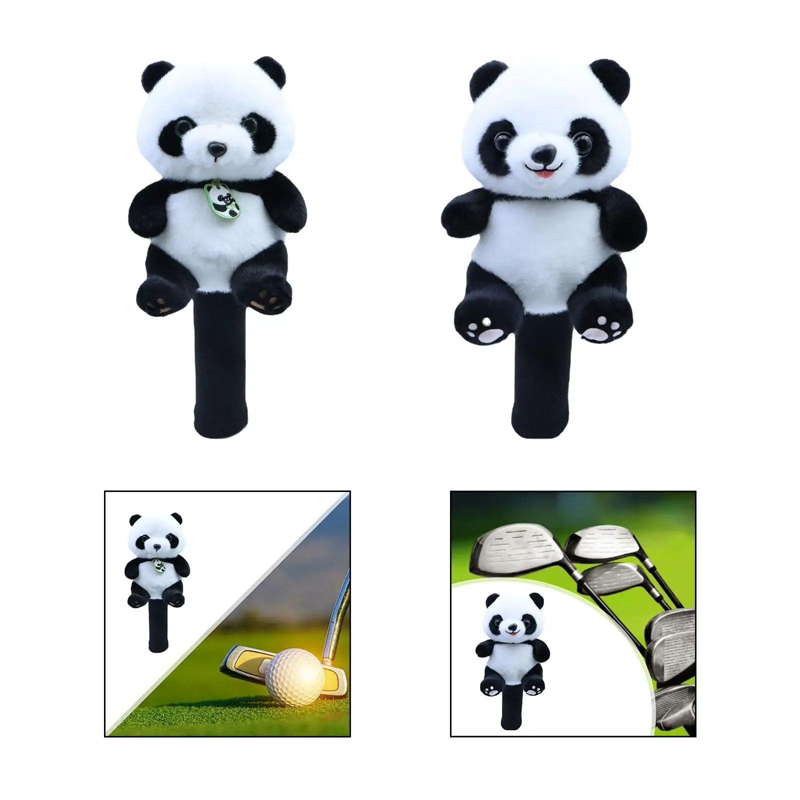 

Plush Golf Wood Headcover Club Head Cover Transport Protect Funny Scratch Resistant Long Neck Golf Wood Driver Headcover