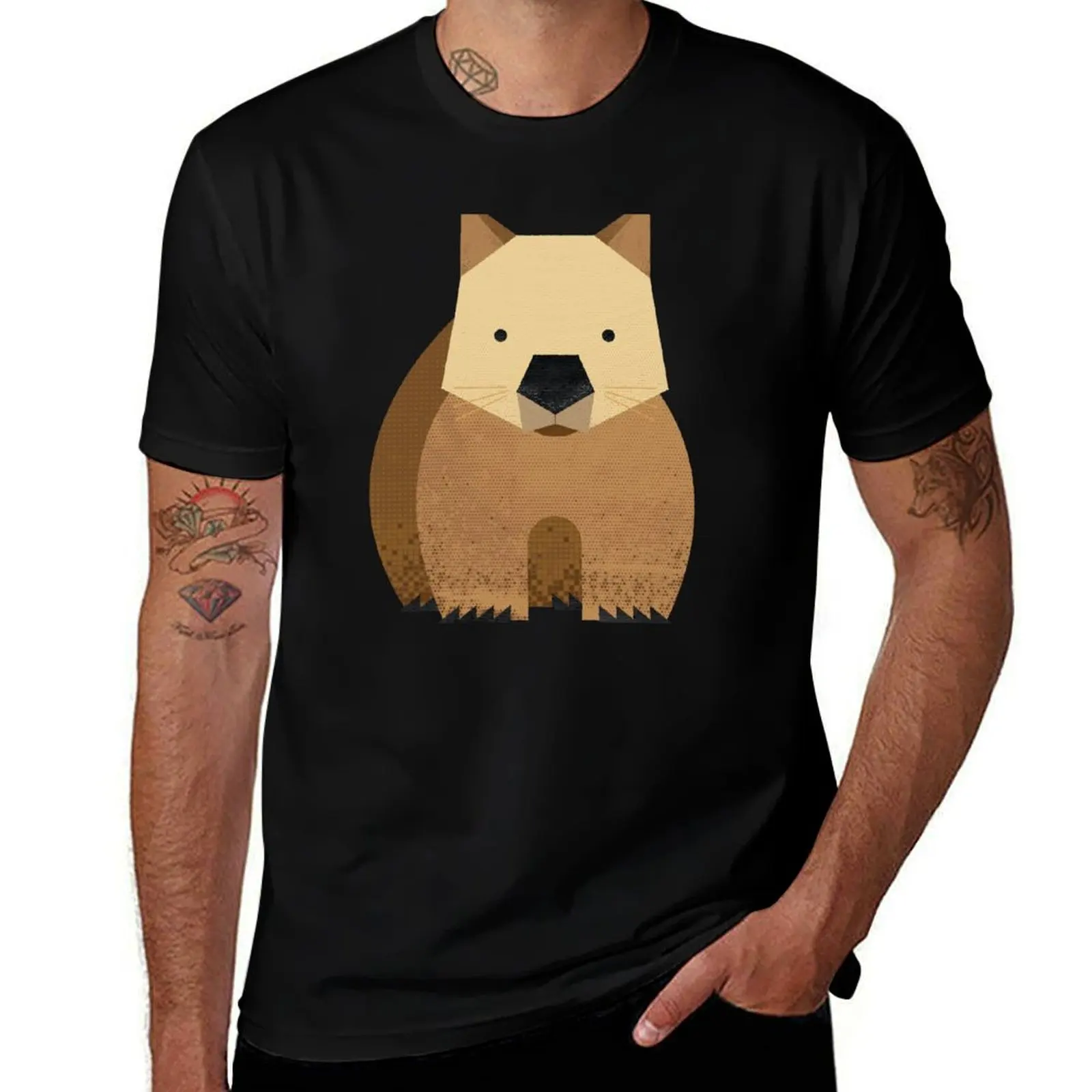 Whimsy Wombat T-Shirt vintage anime t shirts Personalized t-shirt cute clothes shirts men graphic