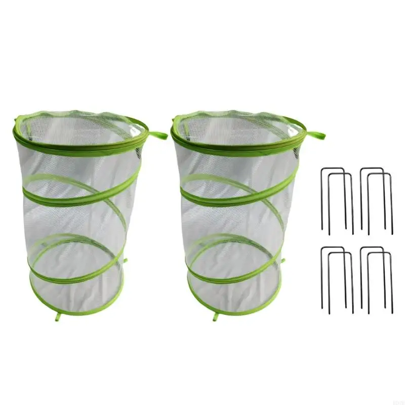Runde, gesicherte Pflanzenschutzabdeckung, flexible Sichtschutz-Gartenbarriere für die Vegetation Freien B03E – Detail 7