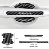 For Hyundai Tucson SANTAFE SONATA ACCENT Elantra 4/8Pcs Car Threshold Sticker with Door Handle Bowl Scratch Protective Stickers