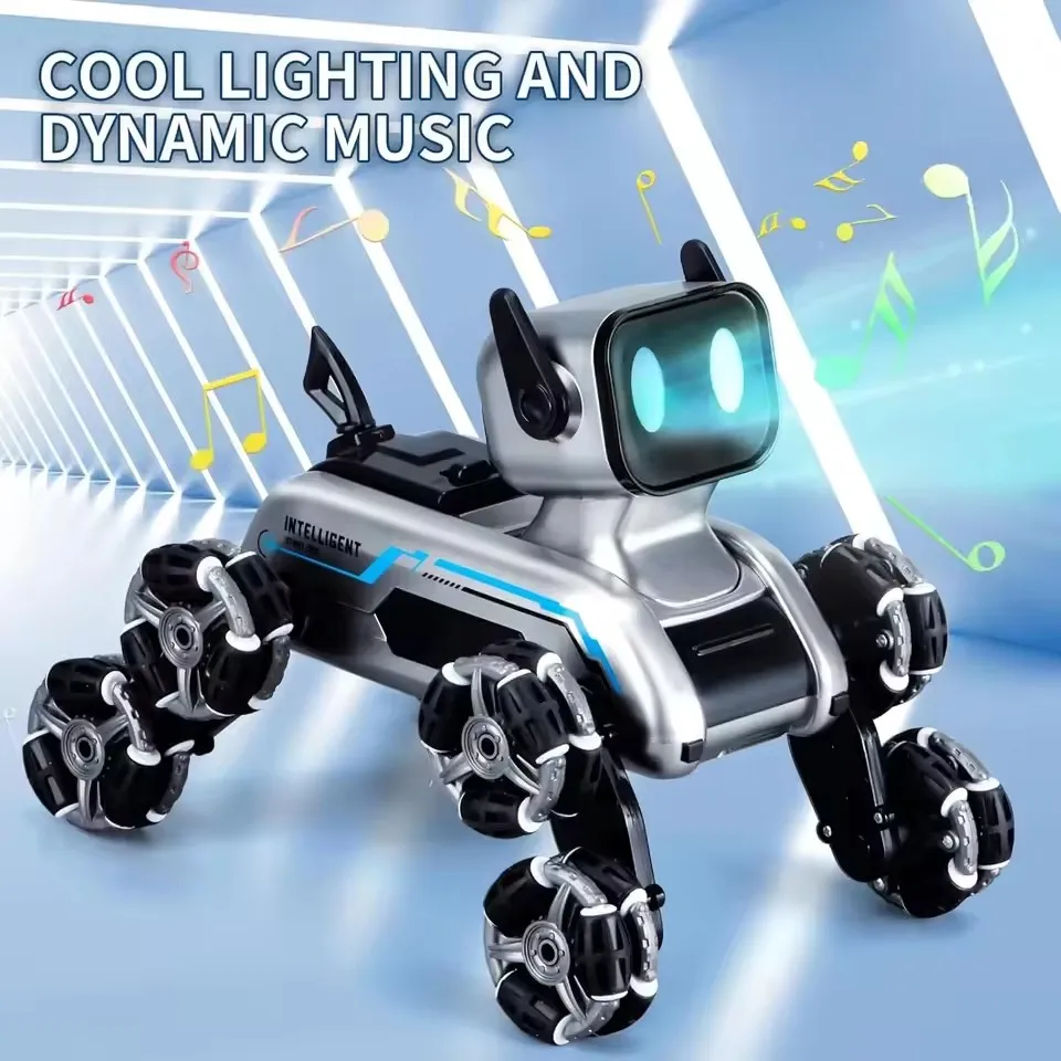 Gesture Sensing Remote Control Robotic Dog Four-wheel Drive Car Off-road Stunt Climbing Drift Toy Car