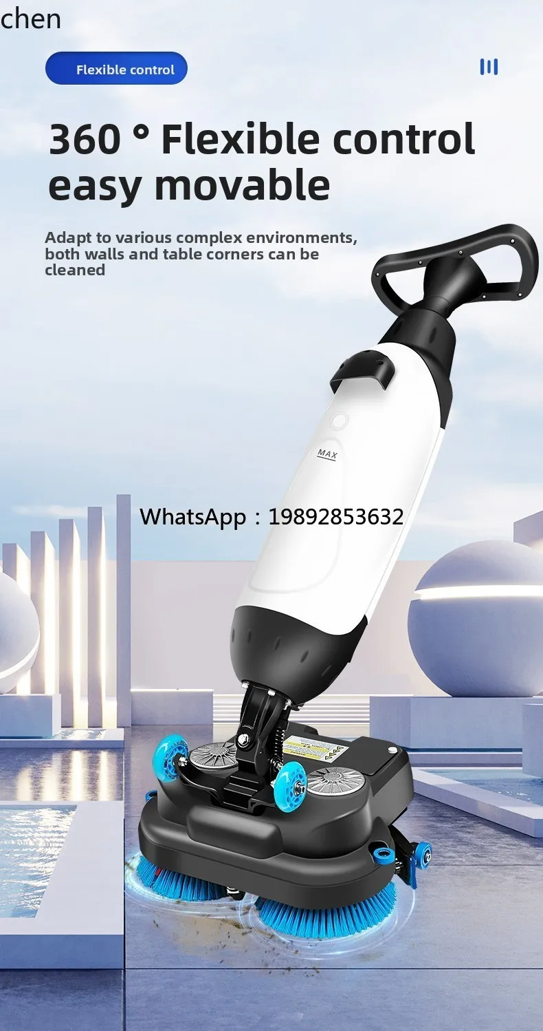 ZZZ Supermercato Ristorante Hotel Villa Lavapavimenti commerciale a doppia spazzola Combinazione di aspirazione e pulizia spinta a mano