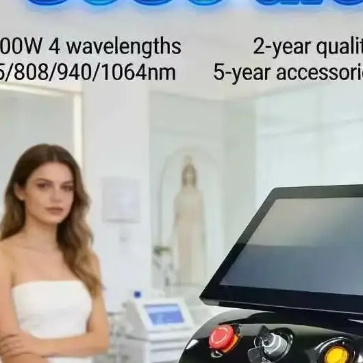 

‌ Профессиональный диодный лазер 2026 Advanced Soprano Ice Titanium 4000 Вт (755, 808, 940, 1064 нм) для удаления волос на лице и теле ‌