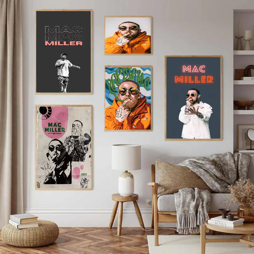 Rap Singer M-Macs M-Millers Anime Posters Sticky HD Quality Wall Art Retro Posters For Home Kawaii Room Decor