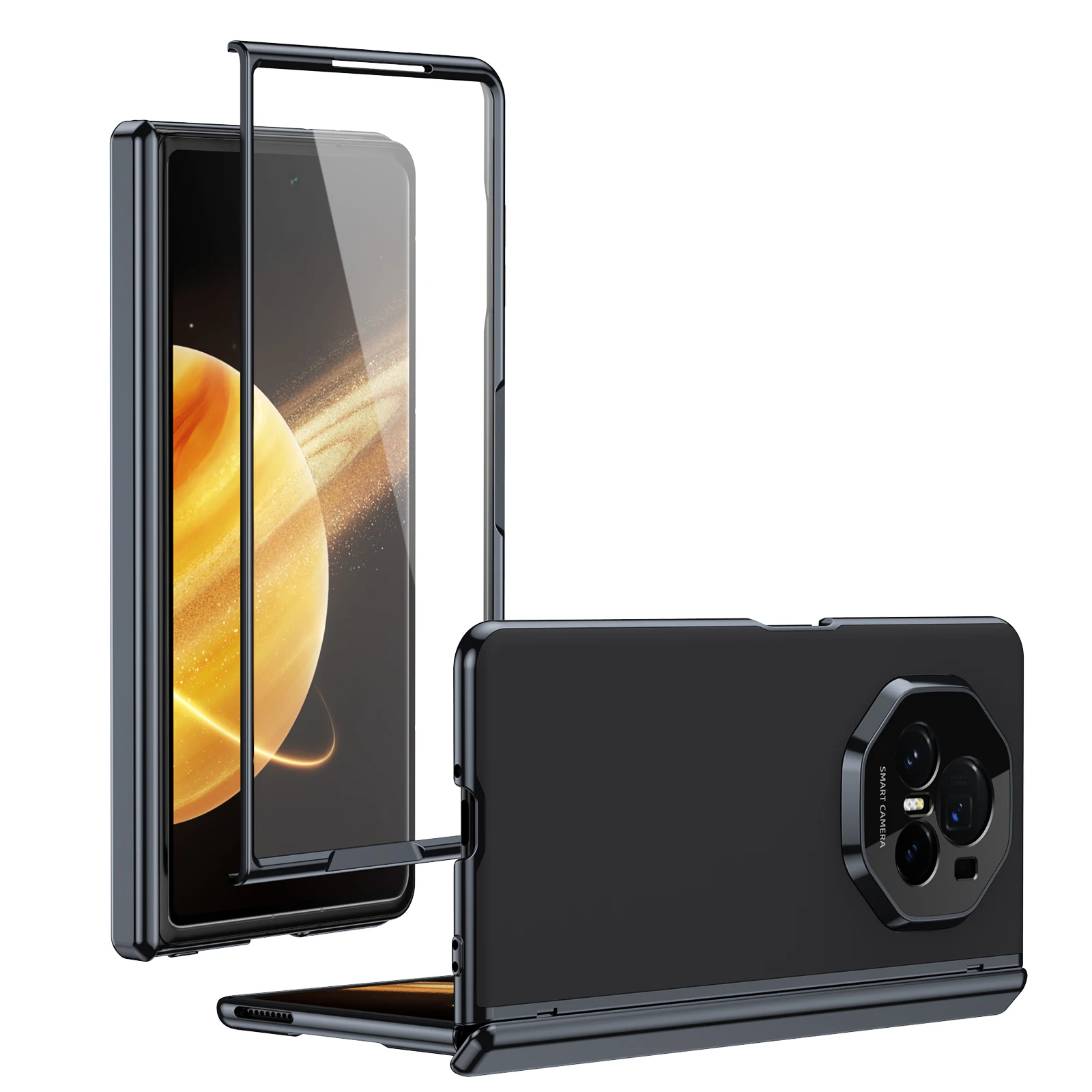

AG Matte Anti-Fingerprint Phone Case for Honor Magic V3 Full Hinge Lens Protection Shockproof Cover with Front Glass Film
