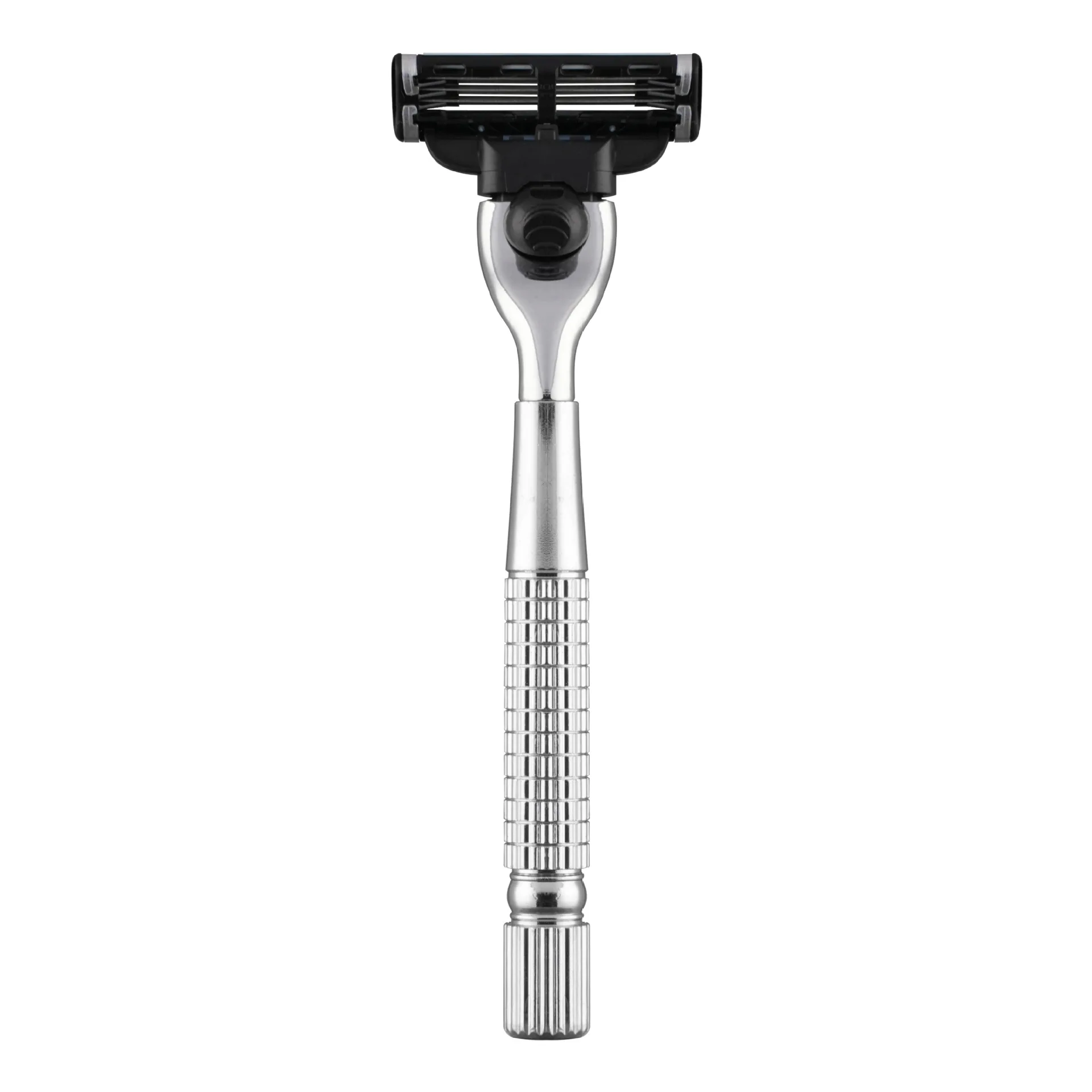 Men 's Manual Razor Handles for Mach 3 Razor Blades ，Replaceable Razor Blade Holder (Without Head)