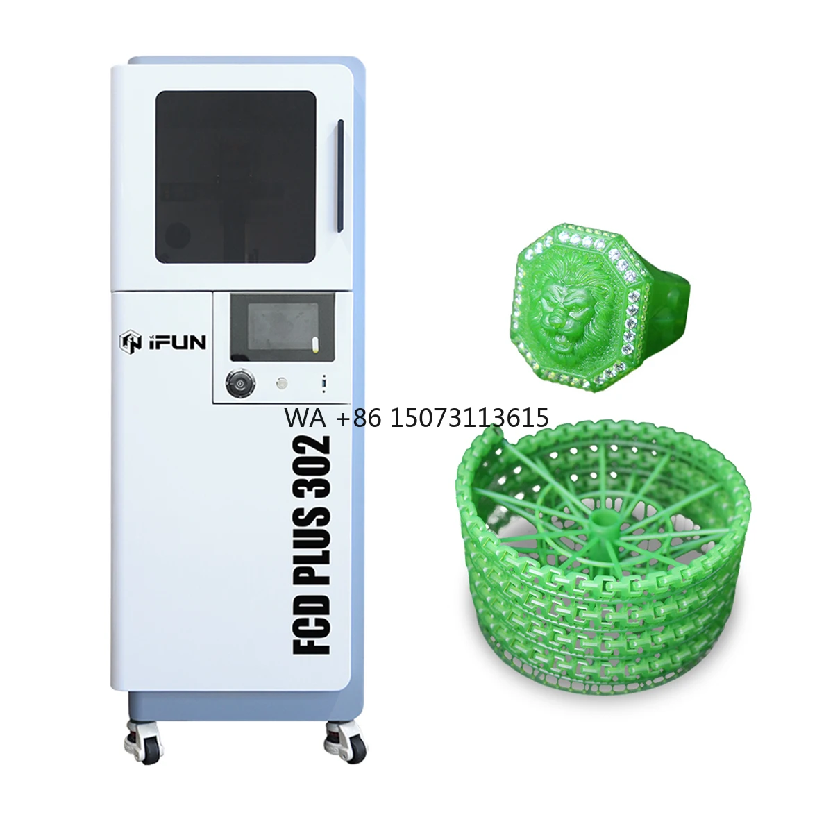 IFun FCD Plus 302 طابعة ثلاثية الأبعاد عالية الدقة للمجوهرات للاستخدام المنزلي نماذج البناء DLP مجوهرات من مادة الراتنج طباعة المصنع