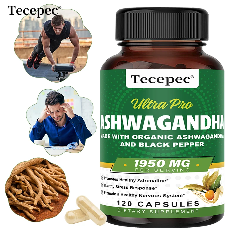 

Органический экстракт корня ашваганды — с черным перцем, поддержкой настроения — способствует релаксации, повышает жизненную силу, общим здоровьем