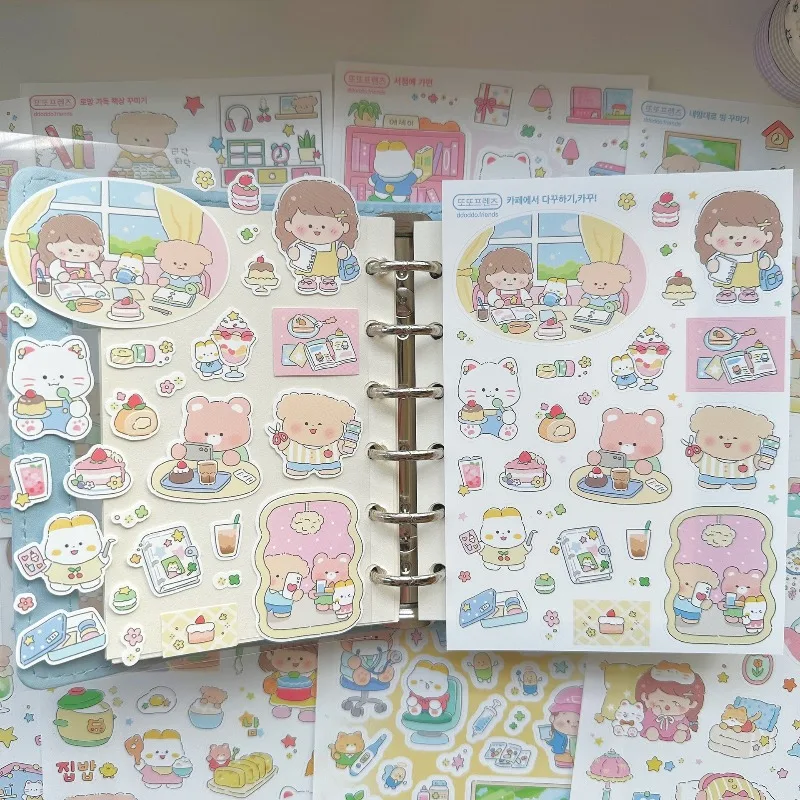 

Милые мультяшные наклейки с медведями для телефона, чемодана, блокнота, водонепроницаемые наклейки для декора своими руками