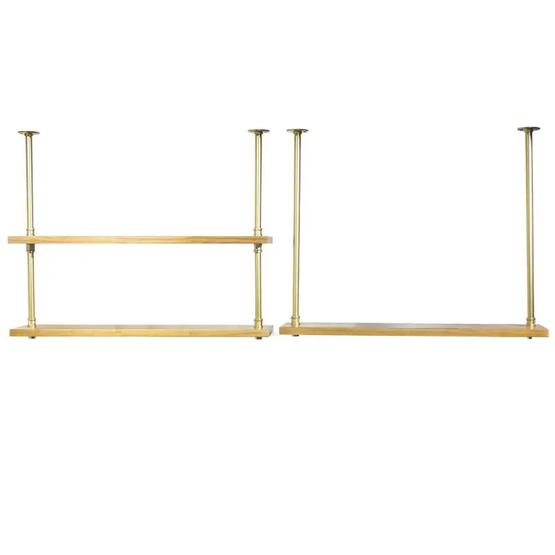 Colgador de hierro forjado para cocina, restaurante, Bar, estante de vino de madera maciza, mostrador de Bar, armario colgante de techo, copa de vino colgante de Metal