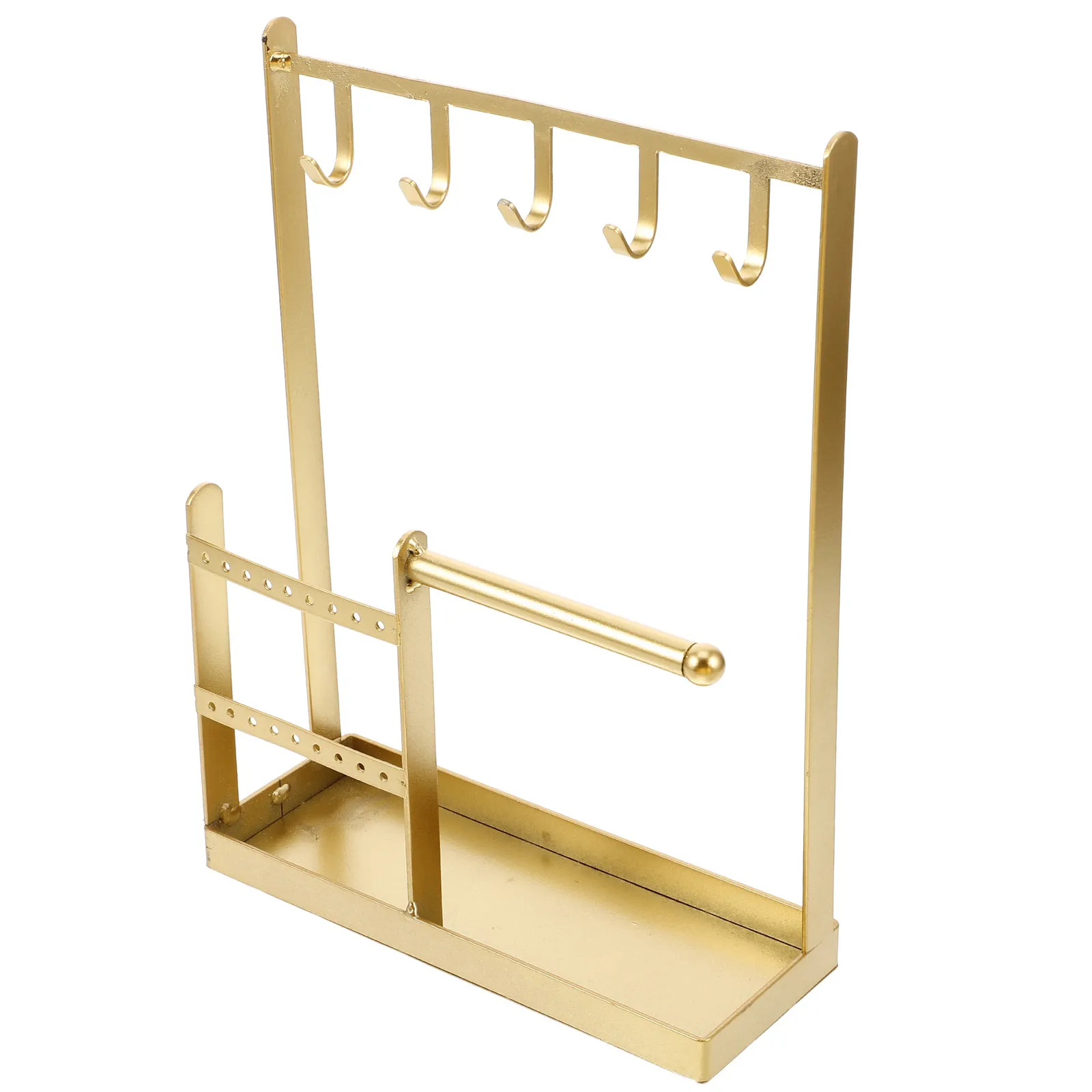 Large Necklace Hanging Storage Stand Jewelry Display Holder for Necklaces Bracelets Earrings Hair Accessories Elegant Iron