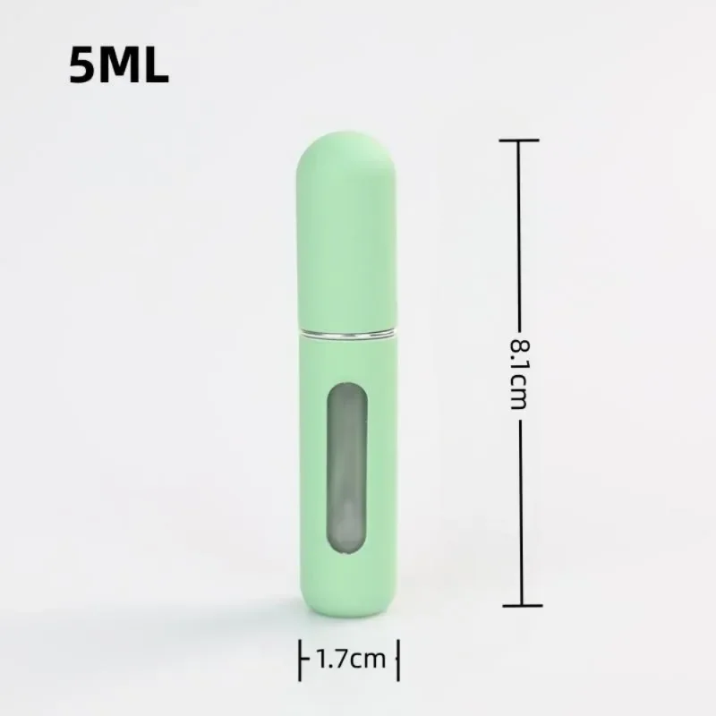 Mini botella de Perfume portátil de 5ml, 1 piezas, Color caramelo, botella de Perfume con relleno inferior de viaje, frasco rellenable de subembotellado líquido, espray cosmético vacío