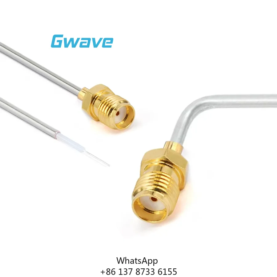 SMA Female Connector Pigtail Test Probe Cable Assembly 047'' Semi-Rigid DC-18GHz Communication Cable For Trimmed Lead