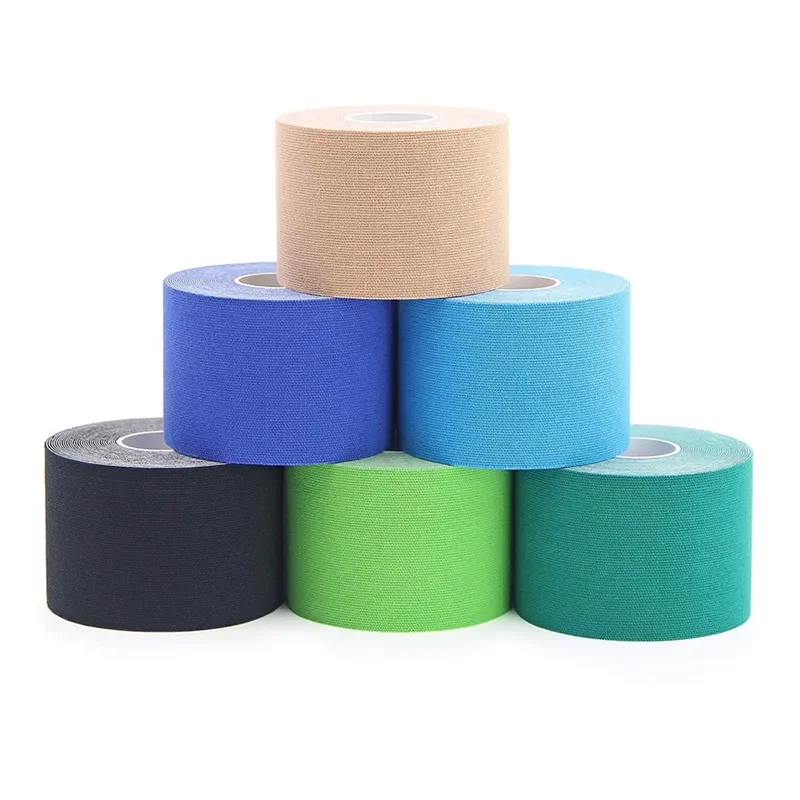 5cm(2inch) Cotton Elastic Sports Taping Nipple Covers Kinesiology Tape Therapeutic Adhesive Bandage for Muscles Joints Recovery