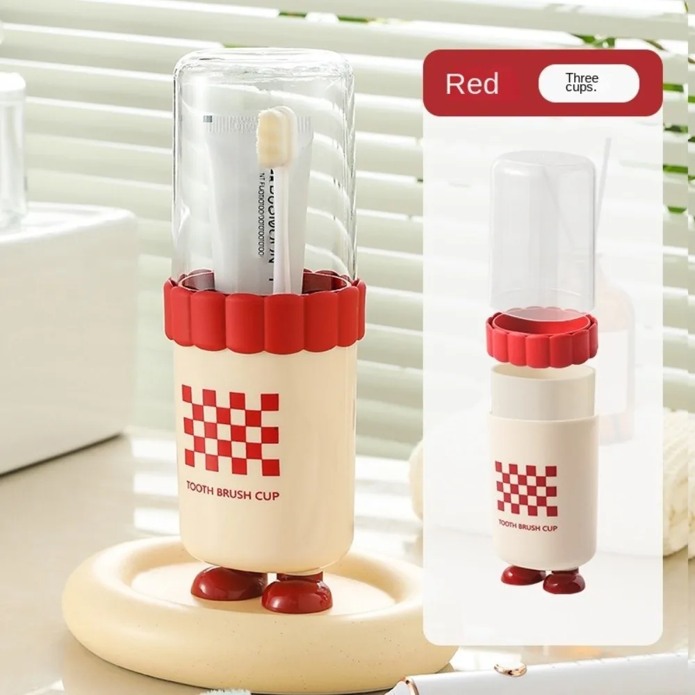 

Portable Travel Mouthwash Cup Dustproof Leak Proof Travel Cup Sealed High Aesthetic Value Toothbrush Organizer Box Dormitory