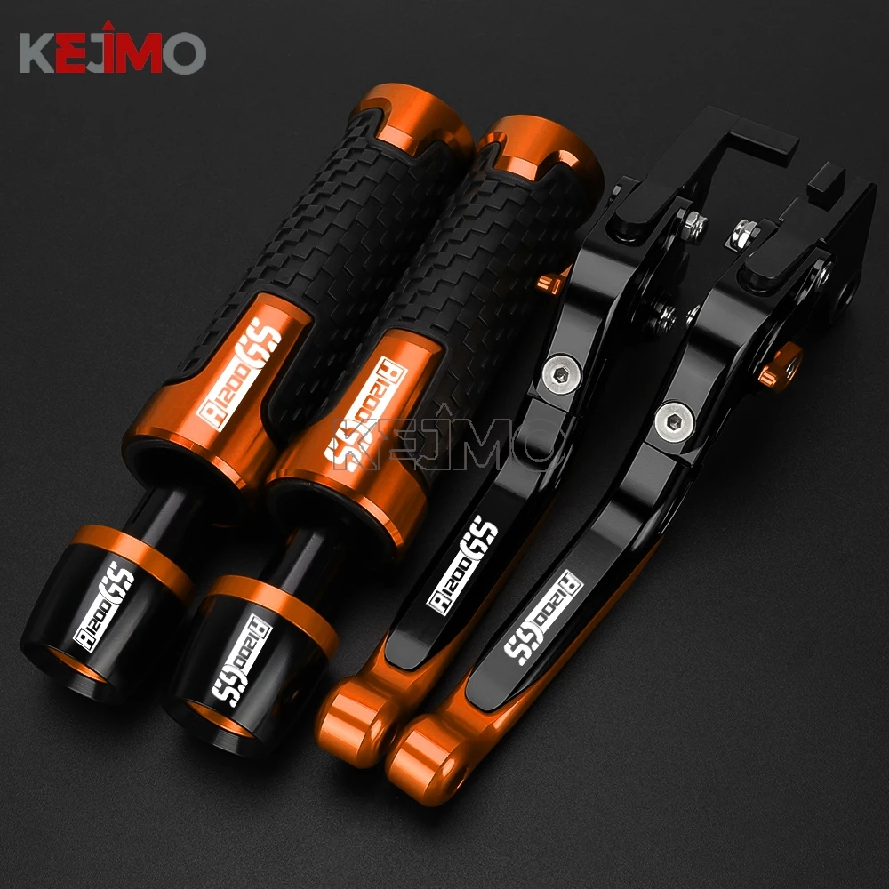 

R1200GS R1200 GS R1200gs 2004- 2012 2011 Motorcycle Accessory Brake Clutch Levers Handlebar Knobs Handle Hand Grips Ends For BMW