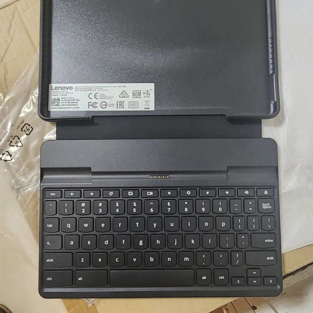 Lenovo 10e Chromebook Tablet Dok-8208u Folio Case Keyboard US English