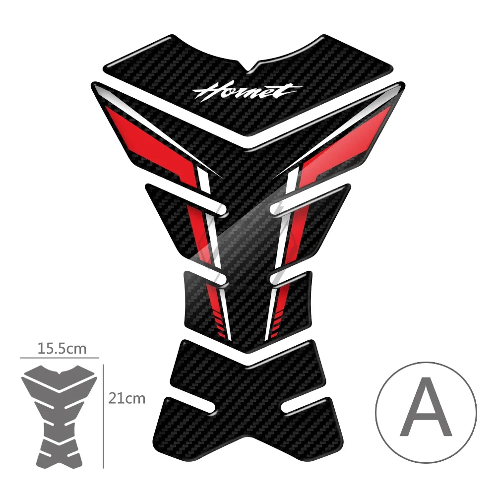 3D Carbon-look Motorcycle Tank Pad Protector for Honda Hornet CB600F CB650F CB250 CB1000R