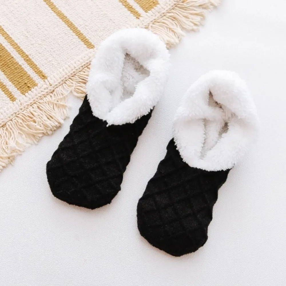 

High Quality Solid Color Floor Socks Thick Non Slip Warm Socks Comfortable Sleep Slippers Socks Carpet Use