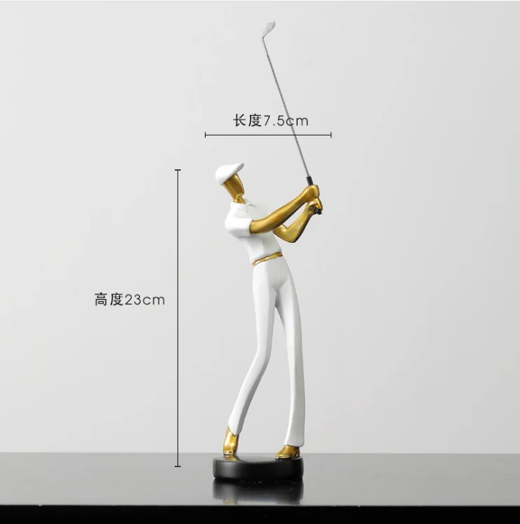 ديكور المنزل الحديث تمثال جولف الشمال الديكور مكتب سطح المكتب دراسة غرفة المعيشة تلفزيون خزانة الديكور السكني #3