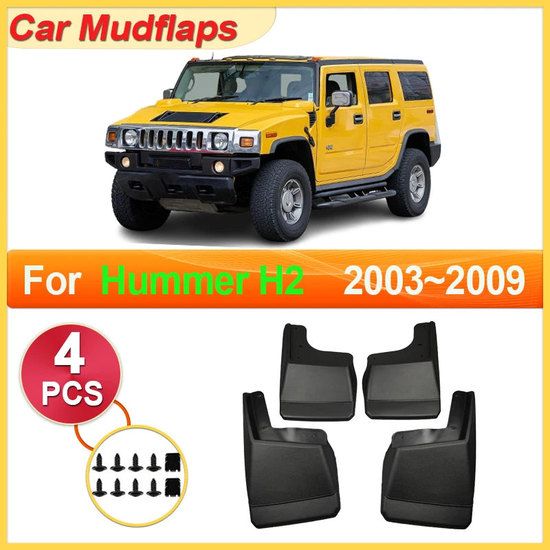 

Car Mudguards Parts For Hummer H2 2008 2003~2009 Mudflaps Tool Splash Proof Fenders Car Flares Cover Guards Auto Mud Accessories