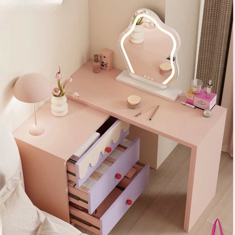 

Волшебная окрашенная мебель, дофамин, розовый стол, комод, прикроватная тумбочка, небольшой туалетный столик, ведро, шкаф для спальни, небольшой столик