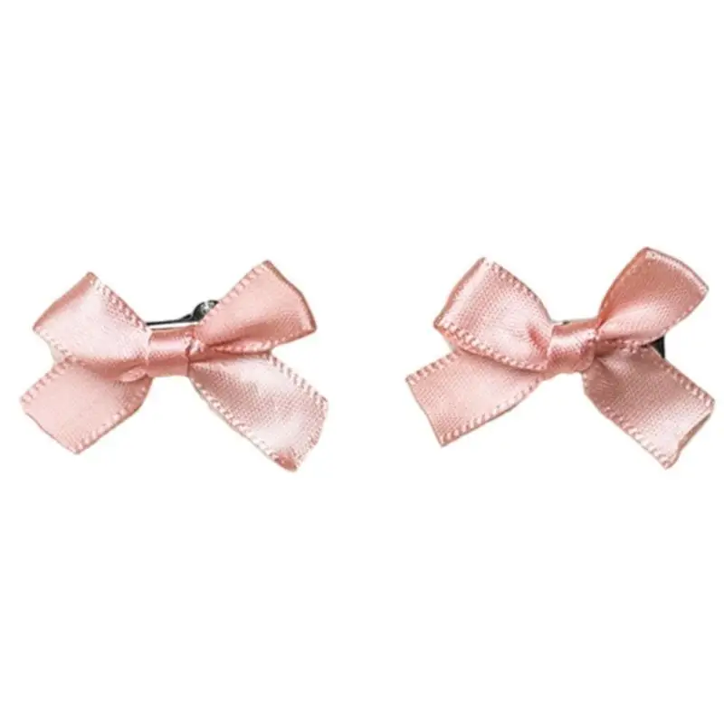 A52E Ruy Băng Chắc Chắn Tóc Nơ Cho Bé Gái Kẹp Tóc Kẹp Tóc Handmade Barrettes Mũ Đợi Đầu Đa Năng