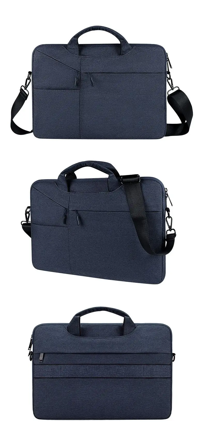 Oxford Laptop-Umhängetasche 14 15 Zoll Wasserdichte Aktentasche für MacBook Tragbare Schulter-Handtasche – Detail 20