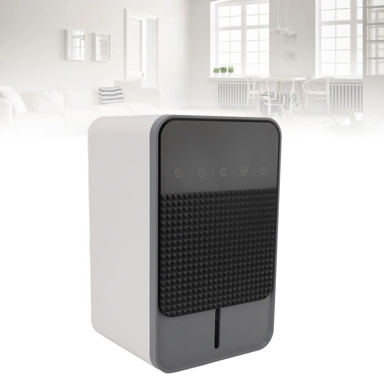 

Полупроводниковый осушитель с цифровым дисплеем, функция размораживания, таймер, полное оповещение о воды, автоматическое отключение, 7-цветное окружающее освещение