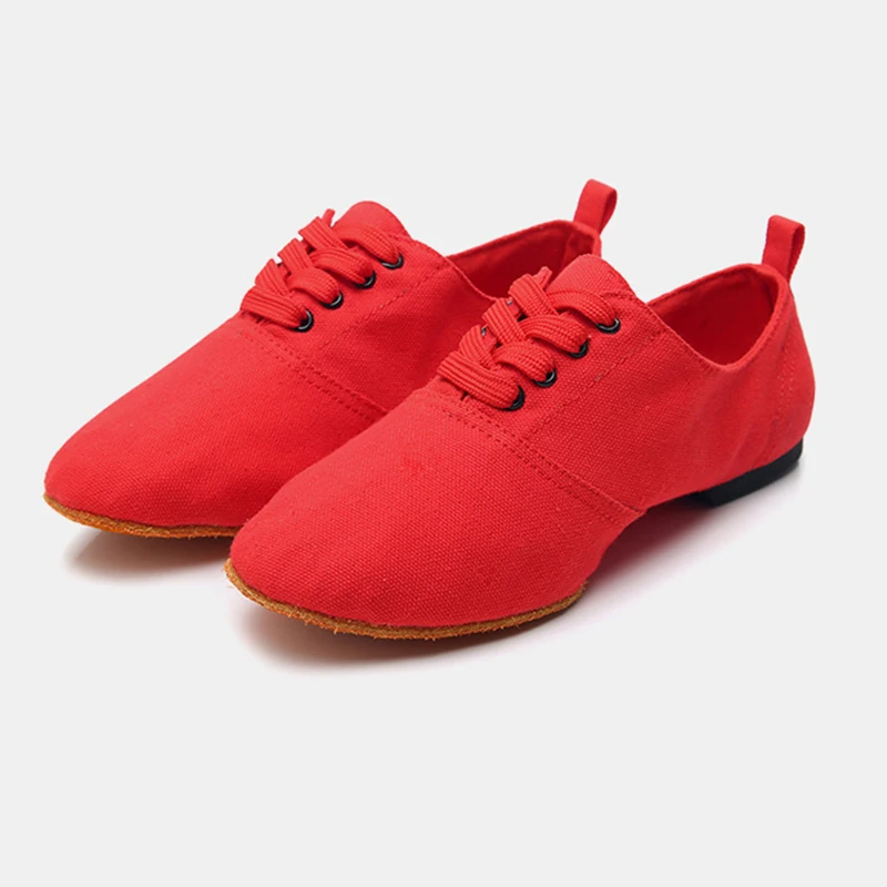 Unisex Jazz Dance Shoes Canvas Size 34-44 Girls Ballroom Modern Tango Performance Practise Dancing Shoes Wholesale - view 3