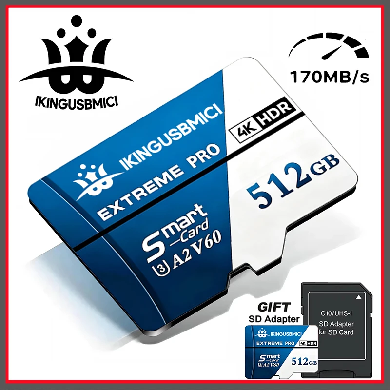 512GB Memory TF SD MicroCard 256GB 128GB 64GB 32GB TF Micro TF card Class A1-10 UHS-1 Flash Memory Microsd For Xiaomi